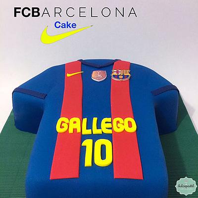 Torta Barcelona FC - Cake by Dulcepastel.com