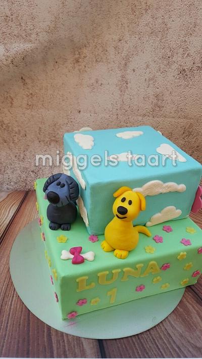 cute dogs - Cake by henriet miggelenbrink