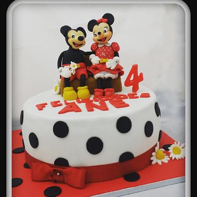 Mikey and minnie - Cake by Glasé Santander