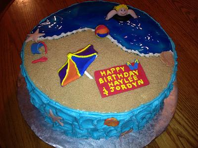 Beach Birthday - Cake by Cakebuddies