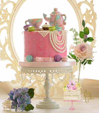 Vintage Tea party Cake  - Cake by BettyCakesEbthal 
