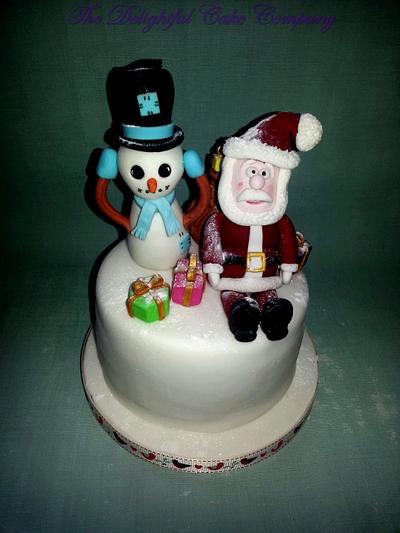 Santa - Cake by lesley hawkins