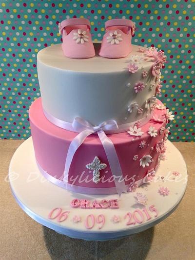 Grace's Christening cake - Cake by Dinkylicious Cakes