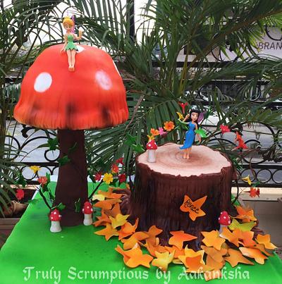 Whimsical enchanted fairy garden - Cake by Aakanksha
