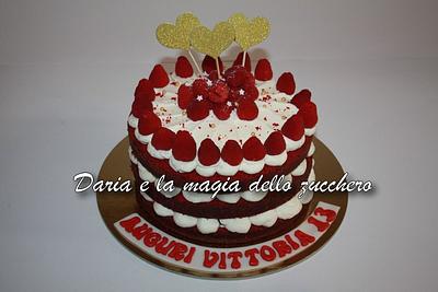 Rasberries Red velvet cake - Cake by Daria Albanese