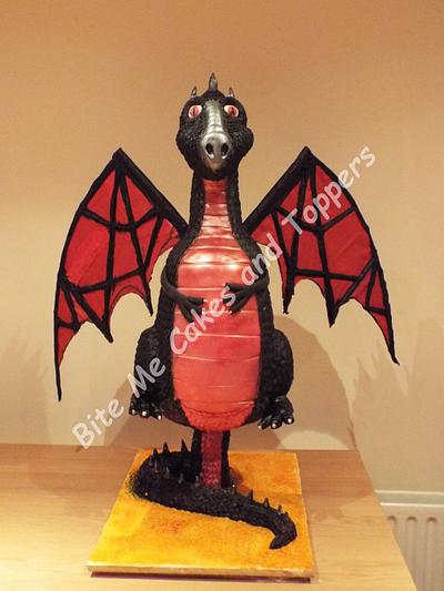 Son's dragon  - Cake by bitemecakesandtoppers