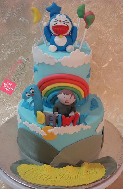 Baby Daiwik's First Birthday Cake - Cake by D Sugar Artistry - cake art with Shabana