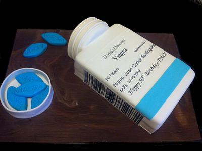 Viagra Bottle Cake - Cake by The SweetBerry