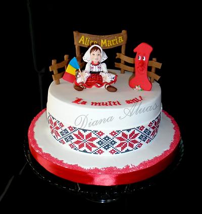 Little Romanian girl - Cake by  Diana Aluaş