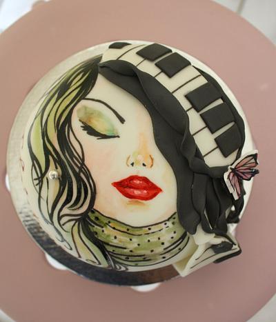  Piano Girl - Cake by Mucchio di Bella