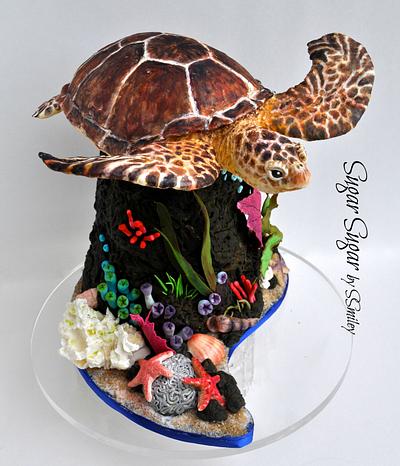 Sea Turtle - Cake by Sandra Smiley