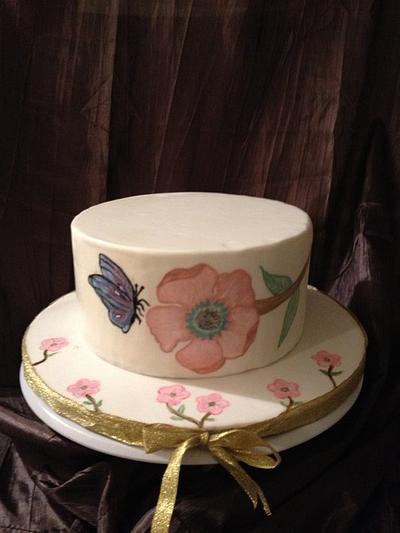 Practicing hand Painting - Cake by Millie