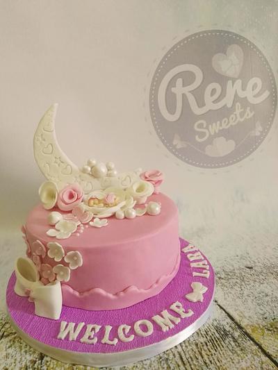 Baby girl cake  - Cake by Rehab_yousry