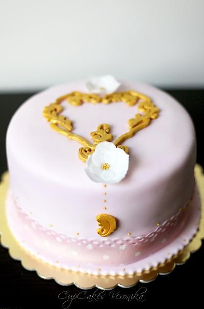 Golden wedding  - Cake by CupCakes Veronika
