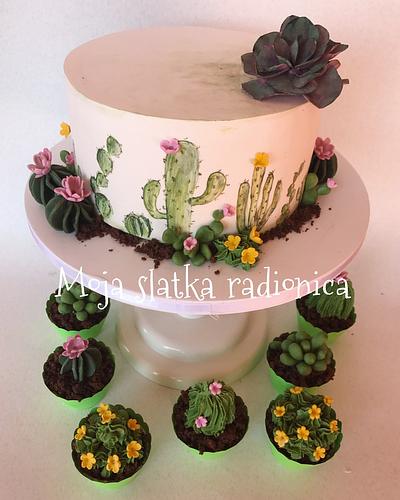 Cactus cake - Cake by Branka Vukcevic