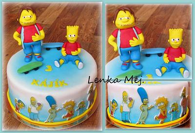  The Simpsons- Bart and Nelson - Cake by Lenka