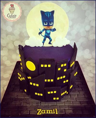 PJ Mask Cake!  - Cake by Cutsie Cupcakes