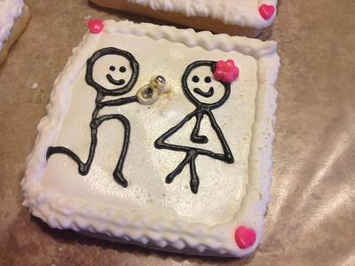 Wedding Proposal Cookies - Cake by beth78148