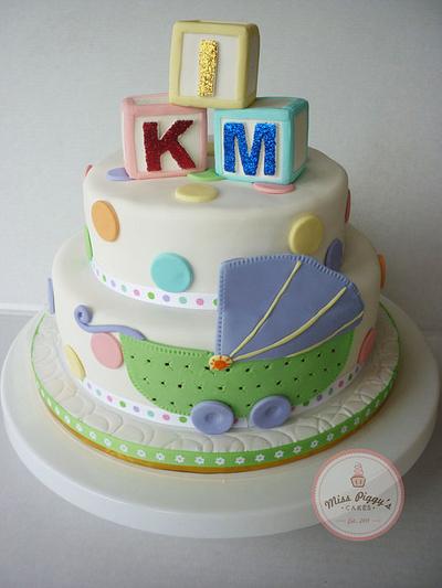 Kim's Baby Shower - Cake by MissPiggy