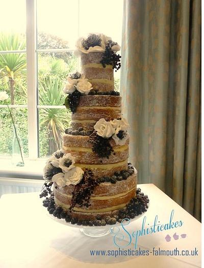 Hedgerow Naked Cake  - Cake by Sophisticakes-Falmouth
