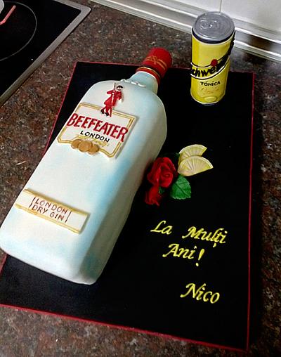 BEEFEATER  BOTTLE'S CAKE - Cake by Camelia