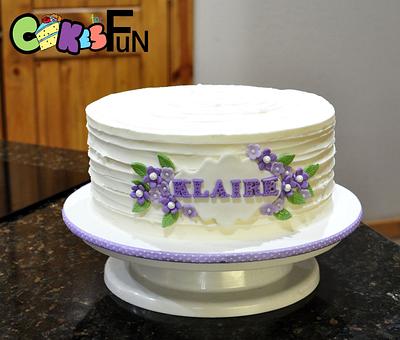 Rustic buttercream - Cake by Cakes For Fun