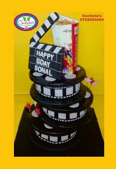 Film Reel Cake - Cake by Deepti
