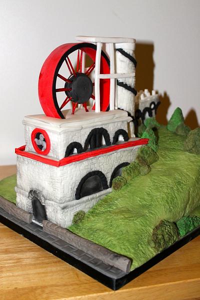 The laxey Wheel in the Isle of man - Cake by Zoe's Fancy Cakes