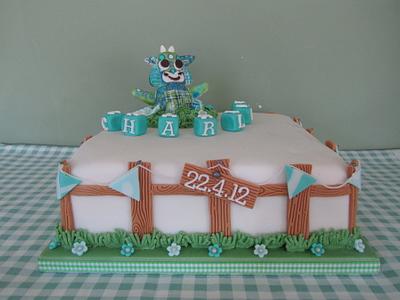 Jersey Cow christening Cake - Cake by PatacakesJersey