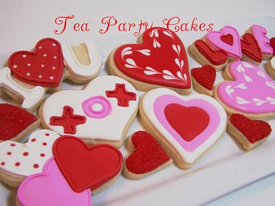 Valentine's Day Cookies - Cake by Tea Party Cakes