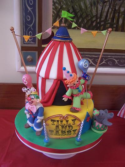 Circus Tent Cake - Cake by Elizabeth Miles Cake Design