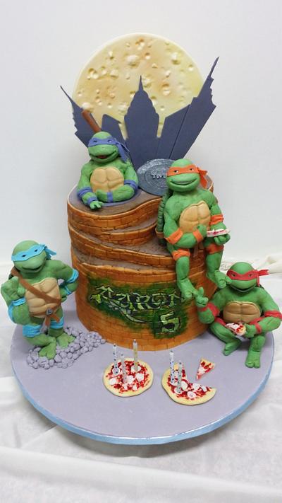 Teenage mutant ninja cake - Cake by claudiamarcel