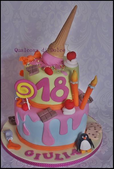 colorful cake  - Cake by Qualcosa di Dolce