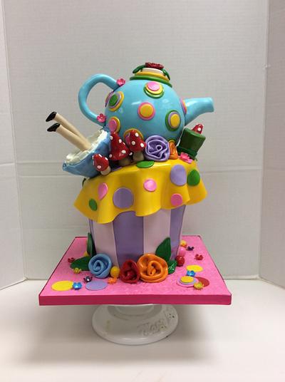 Whimsy Alice in Wonderland - Cake by Frilled Cakery - Ruthy Miranda