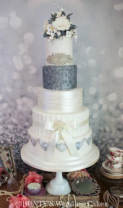 Sequin Sparkle - Cake by Bunty's Wedding Cakes