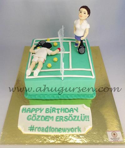 Tennis match - Cake by ahugursen