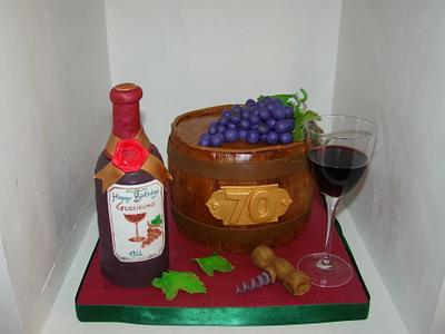 Wine bottle cake - Cake by Le Torte di Mary