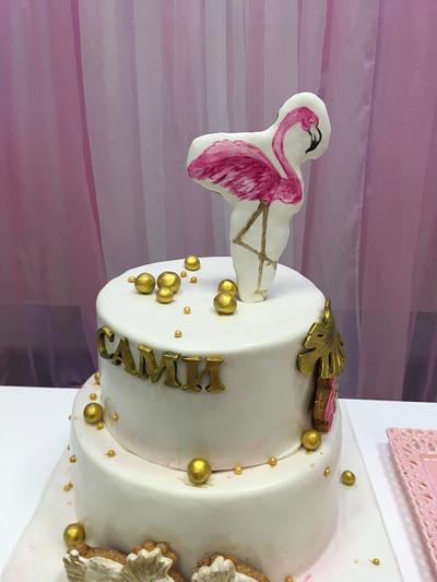 Flamingo - Cake by Doroty