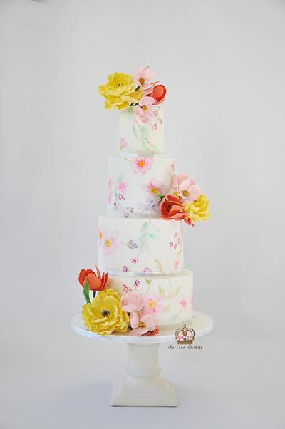 Spring Florals - Cake by Sumaiya Omar - The Cake Duchess 