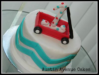 Little Red Wagon - Cake by Tiffany Austin