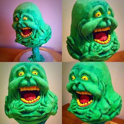 Ghostbusters slimer - Cake by EyeSeaDoughNuts