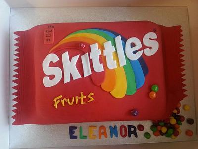Skittles cake  - Cake by Sarah Mitchell