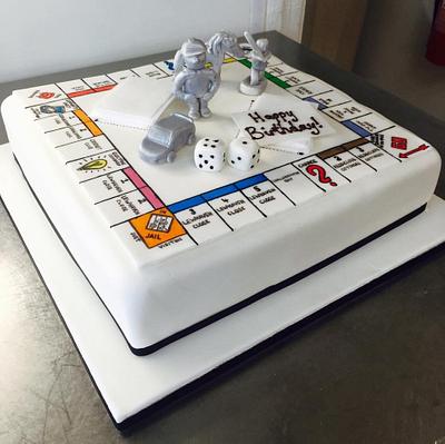 Personalised monopoly board - Cake by Tracey 