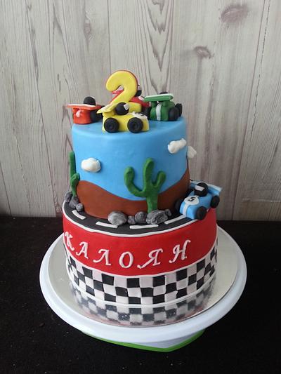 Cake with cars - Cake by Gabriela Angelova 