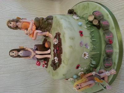 Lilah and the fairies - Cake by Tiziana's cakes