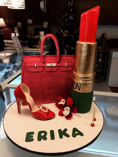 Red Fashion. - Cake by three lights cakes