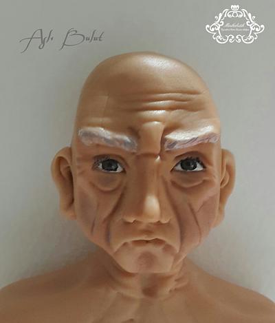 old man fondant figure - Cake by aslibult