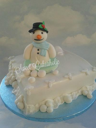 Christmas Snowman cake - Cake by SweetCakeaholic1