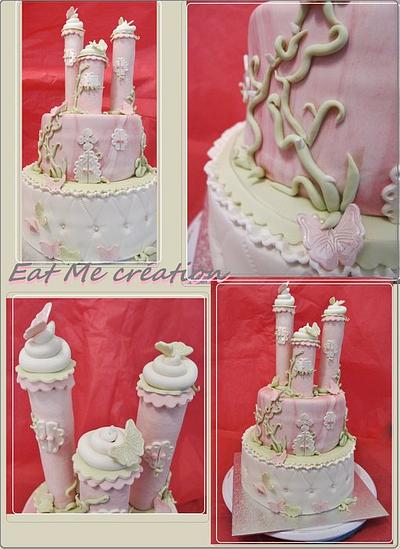 Butterfly castle - Cake by Evy
