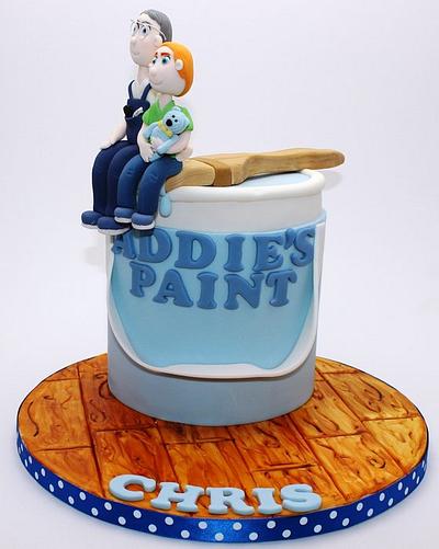 Paint Can Cake - Cake by looeze